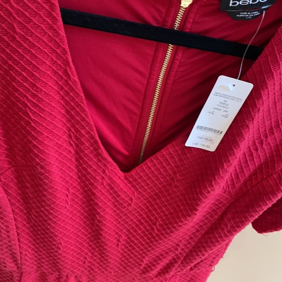 NWT BEBE VNECK MIDI DRESS! - Picture 3 of 5